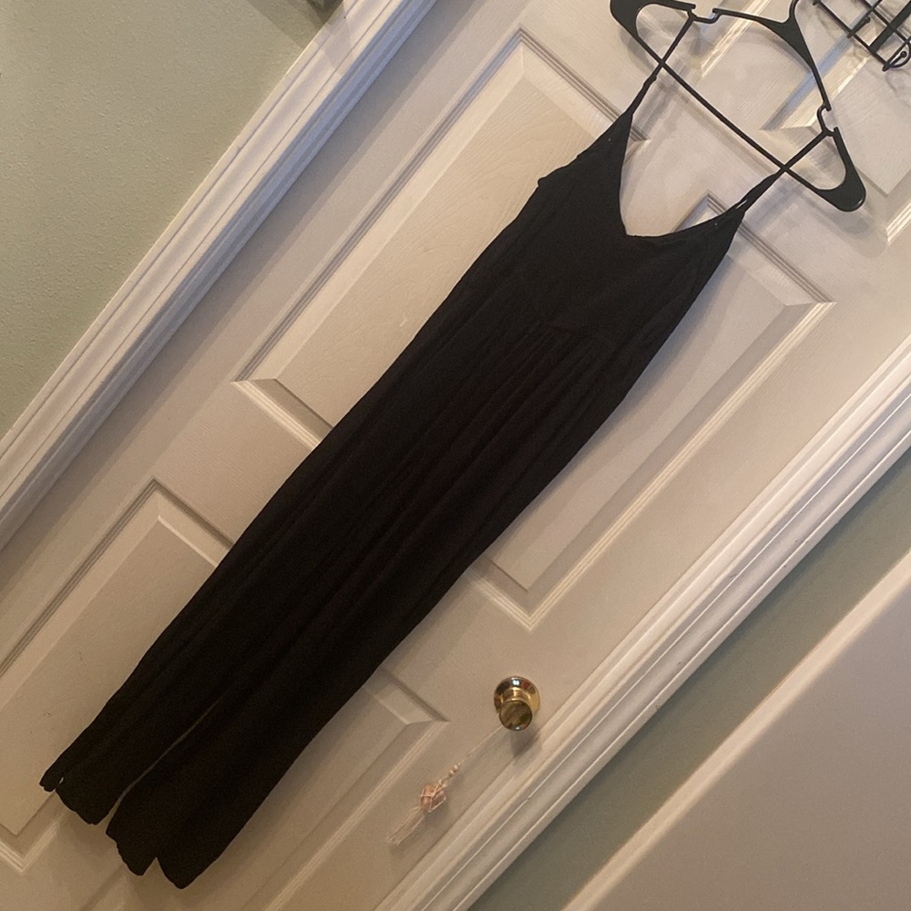 Derek Heart Black jumpsuit with Button Accents - Picture 9 of 11